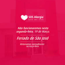 Confira os feriados e planeje a sua viagem! Sos Alergia Fortaleza Devido Ao Feriado Do Dia 19 De Marco Nos Nao Funcionaremos Nesta Segunda Feira E Retornaremos Normalmente Na Terca Feira Um Otimo Feriado De Sao Jose A Todos Sosalergia