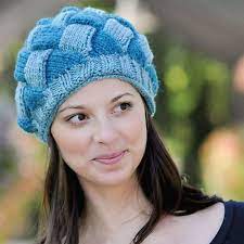 Entrelac Hat C206 Pattern By Betty P Balcomb Entrelac Hat Pattern Hat Knitting Patterns