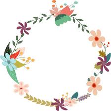 Vintage Floral Wreath Liked On Polyvore Featuring Jackets Borders Circle Circular Filler Picture Frame And Round Clip Art Flower Frame Flower Clipart