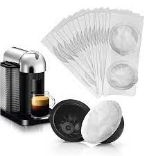 The machine is compatible with most other capsule brands. 62mm Refillable Nespresso Vertuo Capsules Sticker Disposable Nespresso Vertuoline Pods Self Adhesive Foil Seal Aluminum Film Lid Coffeeware Sets Aliexpress