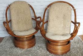 mid century bamboo rattan swivel rocker chairs swivel rocker chair bamboo chair rocker chairs