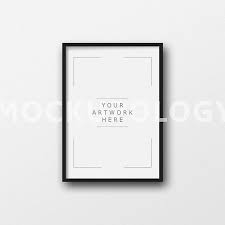 Download Free A3 A1 Vertical Digital Black Frame Mockup White Wall Psd Free Psd Mockups Templates Poster Mockup Free Psd Mockups Templates Mockup Free Psd