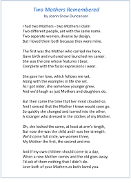This Poem About Two Mothers Is Possibly The Most Beautifully Written Poem Ever Poems About Mothers Love Mother Poems Mother Poems From Daughter