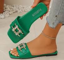 Designer Trendy Bowknot Print Upper Sandals Rubber Sole Southeast Asian  Style Outdoor Women Slippers Ladies Flats Shoes