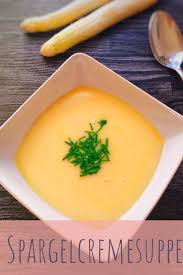 Spargelcremesuppe Schlemmerliebe Rezept Spargelcremesuppe Spargel Suppe Aus Spargelschalen