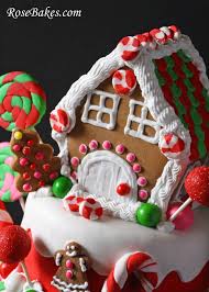 Variations include cupcakes, cake pops, pastries, and tarts. Gingerbread House Christmas Birthday Cake Topper Rose Bakes