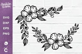 Free Free 152 Svg Corner Flower Border Design Drawing SVG PNG EPS DXF File