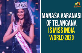 Manasa varanasi, an engineer from telangana, on wednesday night emerged as the winner of vlcc femina miss india world 2020. Viwje Wp1hlezm
