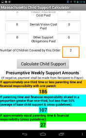 In ordering child support, the court should determine the amount of support specified by the guidelines. Ma Child Support Calculator For Android Apk Download