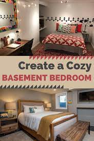 14 Tips For A Cozy Basement Bedroom Cozy Basement Basement Guest Room Basement Bedrooms