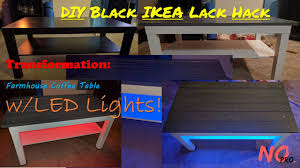 Welcome to ikea, where you will always find affordable furniture, stylish home décor and innovative modern home solutions, as well as design inspiration and unique home ideas! Black Ikea Lack Hack Transformation Farmhouse Coffee Table W Led Lights Youtube