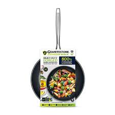 Granitestone Armor Max Hard Anodized Ultra Durable 12" Frying Pan, Color:  Black