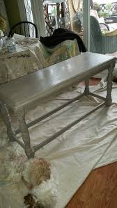 Sofa Table After Painted With Annie Sloan Chalk Paint French Linen With A White Washed Top Painted Sofa Annie Sloan Chalk Paint French Linen Chalk Furniture
