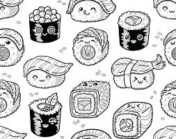 Sushi cat (japanese) cute kitten art print poster (16x20) yyone cat eat sushi know things, abstract wall art poster for living room, bedroom, unframed printable art poster 16 x 24 wall decor. Sushi Coloring Pages Coloring Home