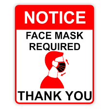 You can either print in a4 paper or. Red Notice 8 X 10 Face Mask Required Sign Customsigns Com