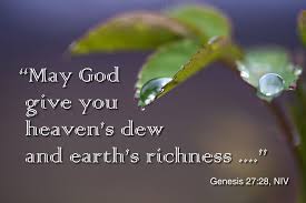 Genesis 27 28 May God Give You Heaven S Dew And Earth S Richness Genesis Life Days Of Our Lives
