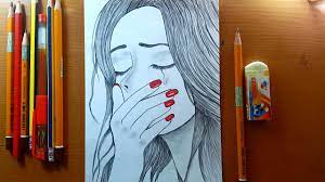 Disegni difficilissimi da colorare e stampare. Disegni Facili A Sad Girl Tutorial Di Disegno Schizzo A Matita Drawing Sad Sitting Girl Youtube