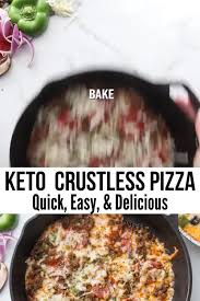 Mouthwatering Keto Crustless Pizza Quick Easy Video Recipe Video In 2020 Easy Chicken Dinner Recipes Cheap Dinner Recipes Easy Casserole Recipes