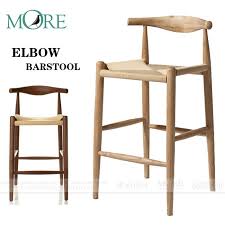 elbow barstool牛角吧椅简约现代汉斯实木吧台凳设计师家具可定制 bar stools bar chairs sofas and chairs