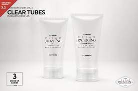 Download Clear Cosmetic Tube Mockups By Inc Design Studio Thehungryjpeg Com