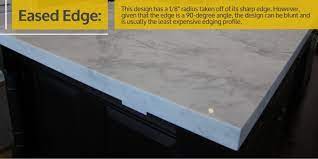 K&d countertops offers a variety of standard and premium edges for our a pencil round edge gets its name from the edge's radius which is about the width of a pencil. Pencil Edge Vs Eased Edge Countertops Stonesense