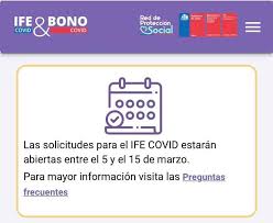 El bono de emergencia el 6 de. Ingreso Familiar De Emergencia Desde Hoy Hasta El 15 De Marzo Se Pueden Hacer Las Postulaciones Para El Pago Del Ife Bono Covid Recuerden Que Para Este Pago Se Considerara La Fase