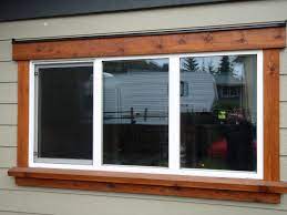 When it comes time for replacing exterior wood trim, i highly suggest either going with solid plastic window trim or making sure you paint or seal all 6 sides of each piece of window trim prior to installing it around the window. Wood Trim With White Frames Window Trim Exterior Exterior Door Trim Wood Window Trim