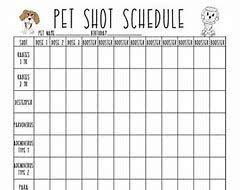 image result for printable puppy shot record schedule