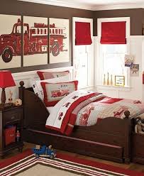 What A Cool Room For A Kid Fire Truck Themed Bedroom Themes Fire Truck Room Room Inspiration