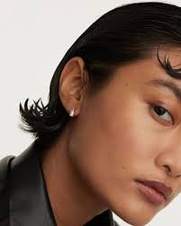 PDPAOLA Fini srebrn enojni uhan s cirkonom ALI Silver PG02-723-U