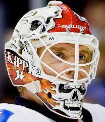Nhl Goalie Masks By Team Nhl Goalie Masks By Team 2009 10 Miikka Kiprusoff Sports Goalie Mask Goalie Gear Goalie