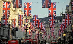 Union Jack Flags Hanging In London S Regent Street To Mark The Royal Wedding Explored London Union Jack England