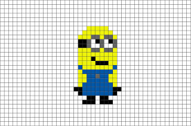 Minion Pixel Art Pixel Art Pixel Art Design Lego Art
