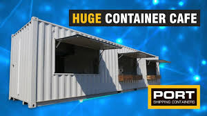 If you plan to convert a shipping container for commercial use, we recommend working with reputable builder of. Huge 40ft Shipping Container Cafe Port Shipping Containers Youtube