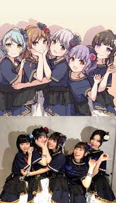 Their name is a combination of rose and camellia. Roselia Rausch 2d And 3d Ayayayasaka Bangdream