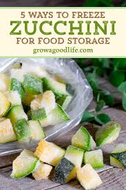 5 Ways To Freeze Zucchini In 2020 Freezing Zucchini Beef Recipes Easy Food