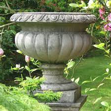 Large stone flower pots clic european style supplier mokk 446 you fine sculpture. Victorian Stone Plant Tazza Large Garden Planter