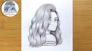 I always try to show the easiest way of drawing and painting. A Girl Wearing A Mask Pencil Sketch How To Draw A Girl Maskeli Bir Kiz Nasil Cizilir Youtube
