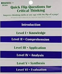 Quick Flip Questions For Critical Thinking Linda G Barton