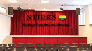 Der vorhang ‚läuft' mithilfe von gleitern oder rollern im innenlauf der schiene und kann mit der hand bewegt werden. Buhnenvorhang Theater Vorhang Schienen Elektrisch