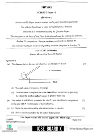 Icse Class X 2019 Physics Question Paper Physics Question Paper Question Paper Physics Questions
