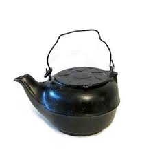 Rustic Black Cast Iron Tea Kettle Vintage No 7 Etsy Vintage Tea Kettle Rustic Black Tea Kettle