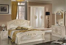 Italie Tl Lignemeuble Recife Laque Ivoire Marbre Ensemble Chambre A Coucher En 2020 Ensemble Chambre A Coucher Chambre A Coucher Mobilier De Salon