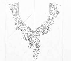 Long sleeves for short and medium lengths and sleeveless for long kurtis. Kurti Neck Design Drawing With Pencil On Paper For Hand Emroidery Designs Neckline Sketch For Kurt Hand Embroidery Designs Embroidery Neck Designs Neck Designs