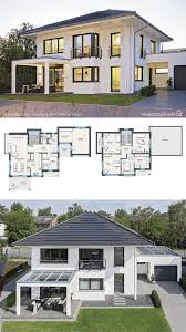 Moderne Neubau Stadtvilla Mit Garage Walmdach Bauen Haus Grundriss Einfamilienhaus 180 Qm Gross Grundriss Einfamilienhaus Haus Haus Grundriss