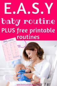 Easy Baby Routine The Mummy Bubble