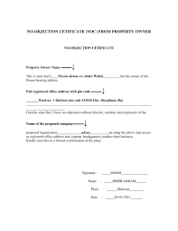 35 full pdf related to this paper. No Objection Certificate From Property Owner Noc Form Download In Pdf