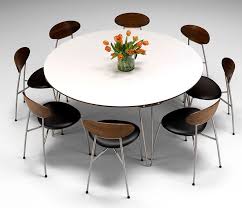 Dining Room Cute Modern Danish Corian Round Table Dm Modern Rounded Dining Table Sets Large Dining Table Furniture Expandable Roun Kitchen Stuff