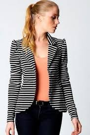 Black And White Striped Blazer Womens 50 Trends You May Have Missed About Black And White Striped Blazer Womens Striped Blazer Womens Striped Blazer Black And White Jacket