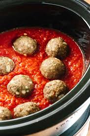 In a skillet, heat oil over medium heat. Slow Cooker Meatballs With Spiralized Noodles Jessica Gavin